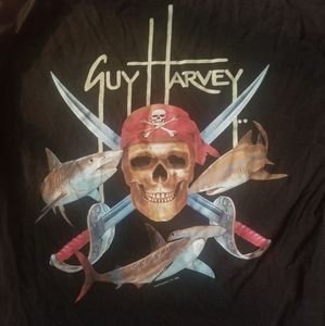 Mens Black Guy Harvey Tshirt